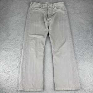 Levis 501 Jeans Mens Gray Straight Leg Button Fly Denim‎ Classic Pants 33x30